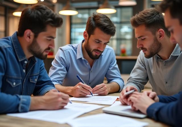 Founders che firmano accordi societari